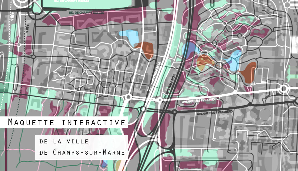 Maquette interactive de la ville de Champs sur Marne